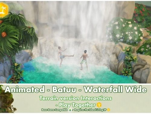 Animated Batuu Waterfall Wide by Bakie
