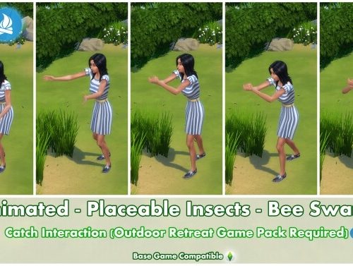 Animated Placeable Insects – Bee Swarm by Bakie