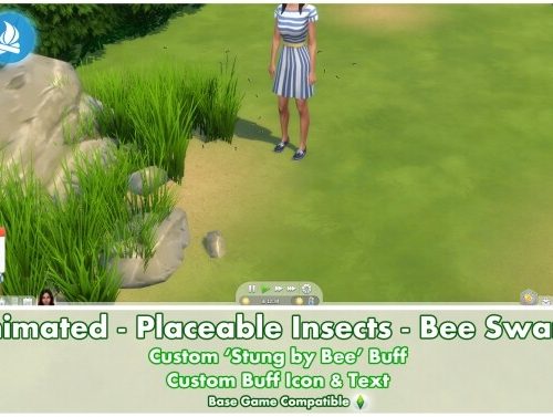 Animated Placeable Insects – Bee Swarm by Bakie
