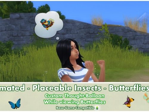 Animated Placeable Insects – Butterflies IL by Bakie