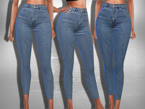 Ankle Style Skinny Fit Jeans - The Sims 4 Catalog