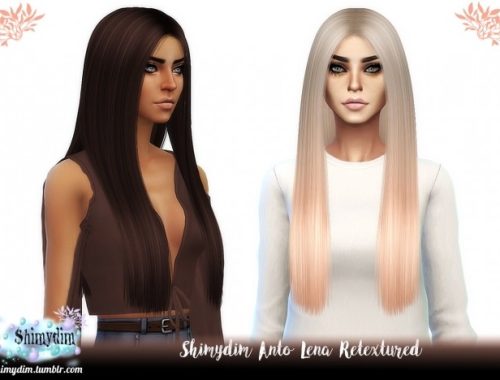 Anto Lena Hair Retexture + Ombre + Child Naturals + Unnaturals at Shimydim Sims