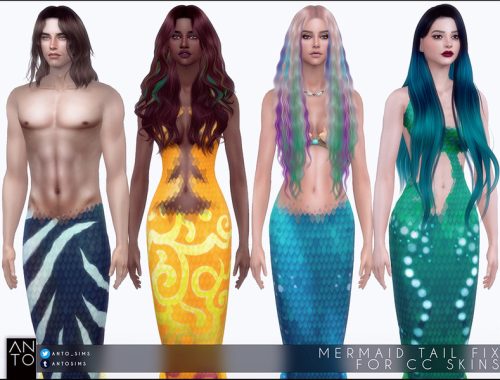 Anto - Mermaid tail fix for CC skins