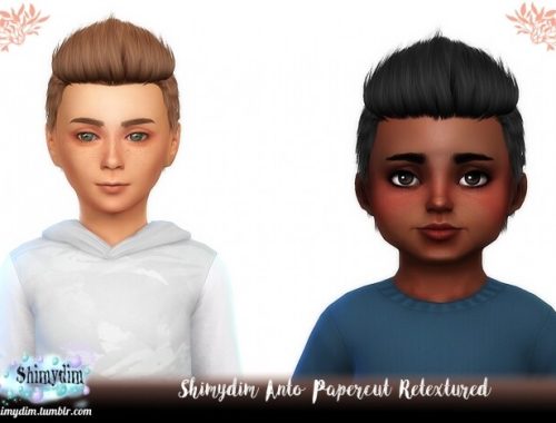 Anto Papercut Hair Retexture Child & Toddler Naturals + Unnaturals at Shimydim Sims