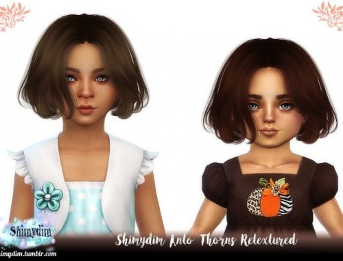 Anto Thorns Hair Retexture + Child & Toddler Naturals + Unnaturals at Shimydim Sims