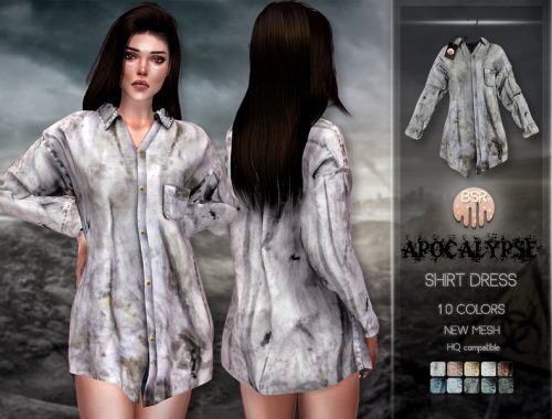 Apocalypse Shirt Dress BD234