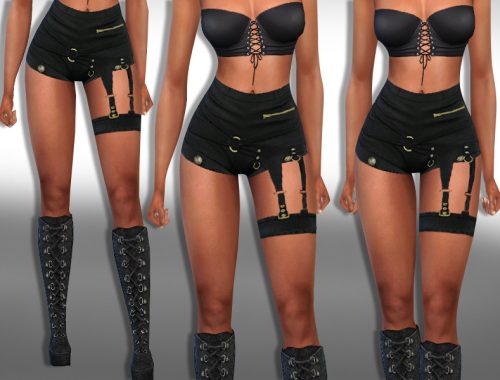 Apocalyptic Dark Combat Shorts
