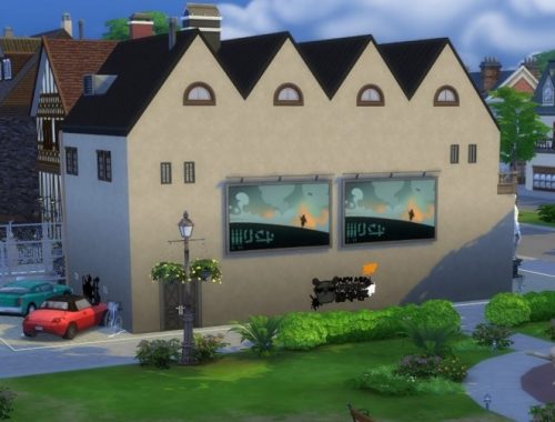 Apollo Cinema and Library at KyriaT’s Sims 4 World