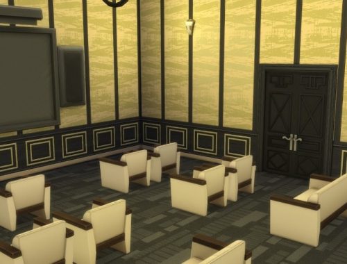 Apollo Cinema and Library at KyriaT’s Sims 4 World