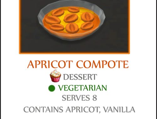 APRICOT COMPOTE at Icemunmun
