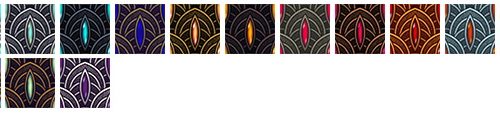 Art Deco wall at Midnightskysims