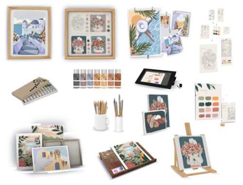 ART SIDE OF LIFE SET at DK SIMS