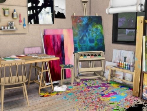 ARTIST BEDROOM at MODELSIMS4
