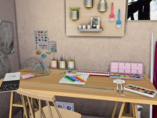 ARTIST BEDROOM at MODELSIMS4