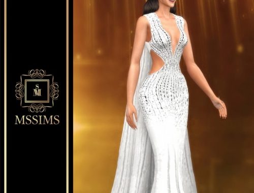 ASAVA MISS UNIVERSE THAILAND GOWN (P) at MSSIMS
