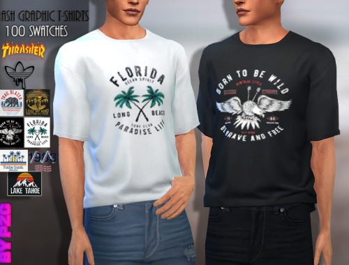 Ash Graphic Tees Collection(mesh required)