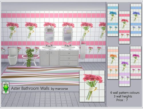 Aster Bathroom Walls by marcorse