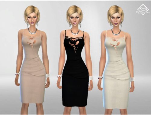 Asymmetrical Cut Sober Dress
