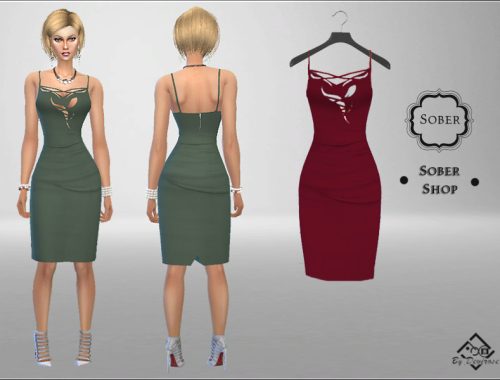Asymmetrical Cut Sober Dress