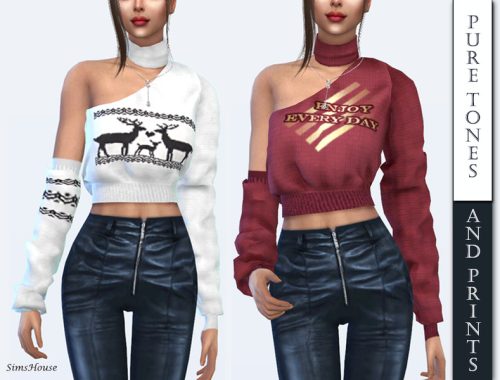 Asymmetrical sweater