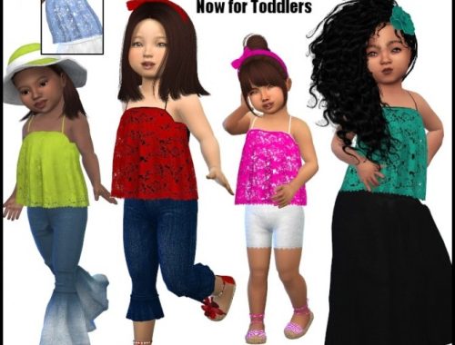 Aurelia top by SamanthaGump at Sims 4 Nexus