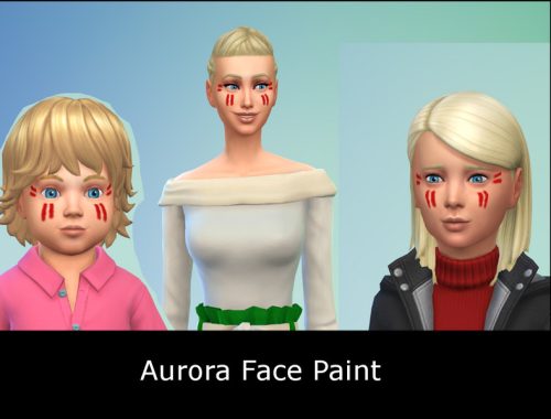 Aurora Face Paint.
