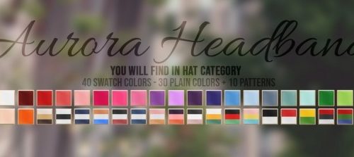 AURORA HAIR + HEADBAND ACC at Candy Sims 4