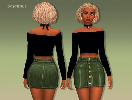 Autumn Corduroy Skirt