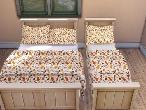 Autumn/Fall Themed Blankets & Pillows by Foxybaby at Mod The Sims