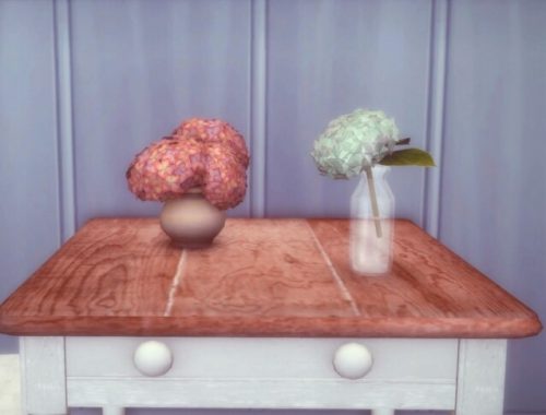 Autumn Hydrangea mini set by Pocci at Garden Breeze Sims 4