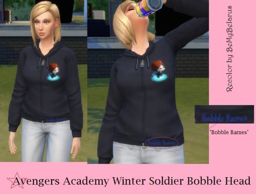 Avengers Academy Winter Soldier Bobble Head Hoodie