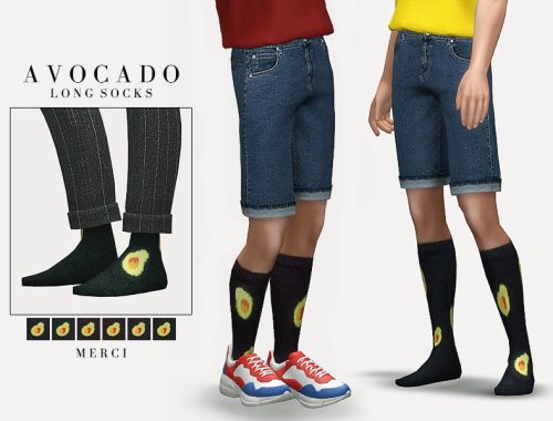 Avocado Long Socks