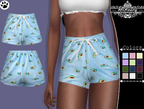 Avocado Print Shorts