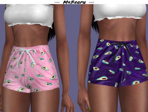 Avocado Print Shorts