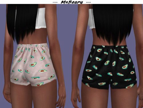 Avocado Print Shorts