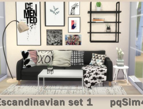 Scandinavian Set 1 at pqSims4