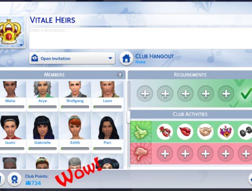 More Club Members [& Gender Requirements!]