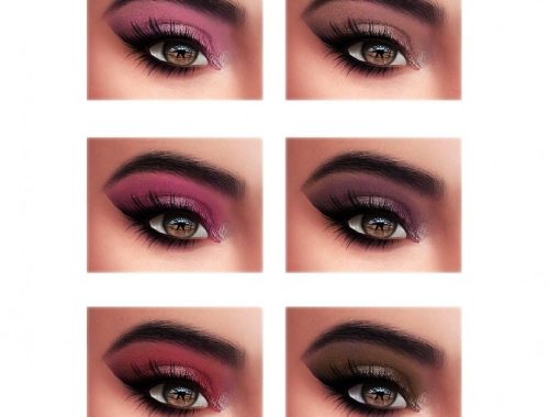 SUMMER COLLECTION eyeshadows & lipstick at FROST SIMS 4