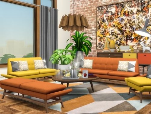 Vice Sofa Series Mid-Century Inspired Seating at Simsational Designs
