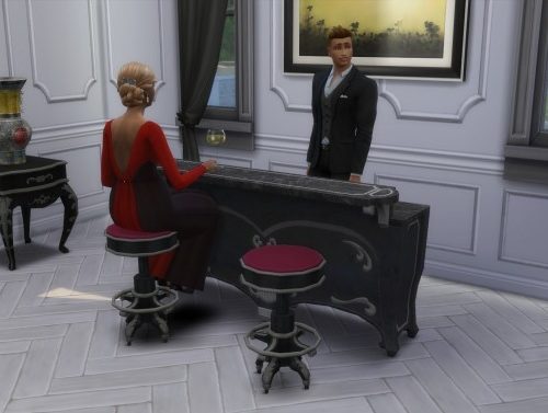Dark Lux Bar & Barstool from TS3 by TheJim07