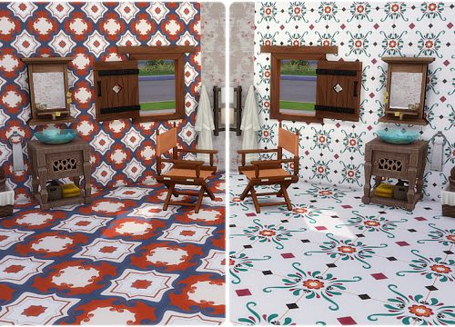 Palermo Wall Tiles at Annett’s Sims 4 Welt