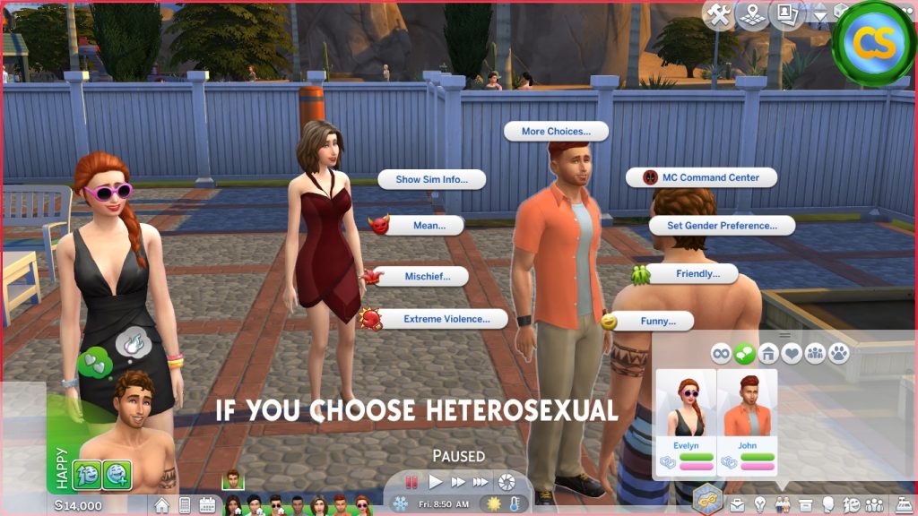 Always Heterosexual or Homosexual - The Sims 4 Catalog