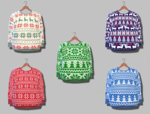 Christmas Sweaters T at Descargas Sims
