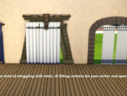 Animated Breezy Curtains for Arches and Open Windows by Snowhaze