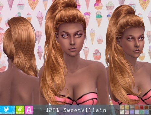 J201 SweetVillain hair (P)