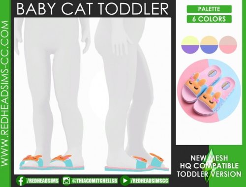 BABY CAT SHOES KIDS AND TODDLER by Thiago Mitchell at REDHEADSIMS