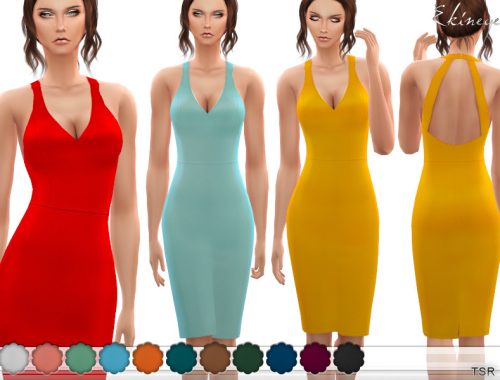 Backless Midi Dress