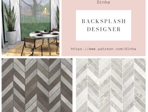Backsplash Designer Wall & Floor 4 Textures at Dinha Gamer