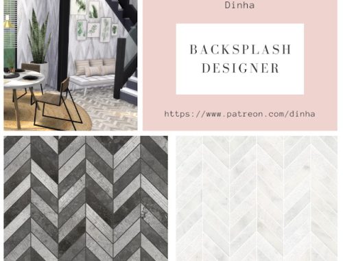 Backsplash Designer Wall & Floor 4 Textures at Dinha Gamer