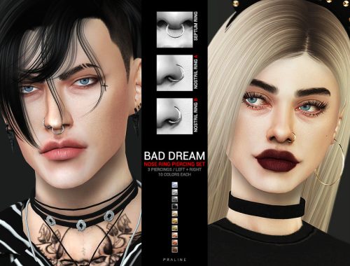 Bad Dream Nose Ring Piercing Set